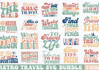 Retro Travel SVG Bundle