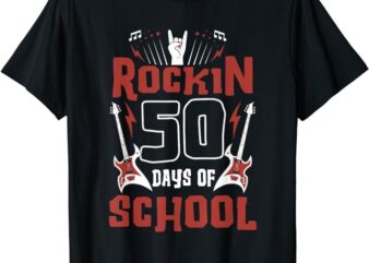 Rockin 50 Days of School 50th Day of School 50 Days Smarter T-Shirt