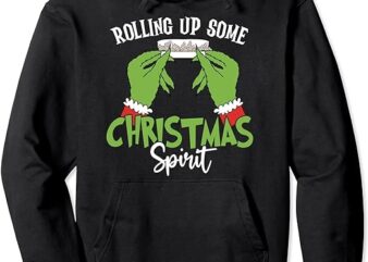 Rolling Up Some Christmas Spirit Christmas Tree Cakes Snack Pullover Hoodie