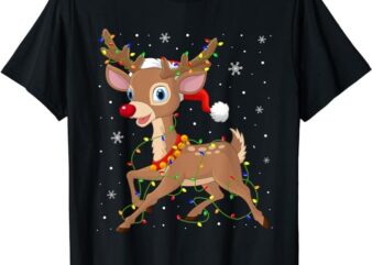 Rudolph The Red Nose Reindeer For Men Women Kids Christmas T-Shirt