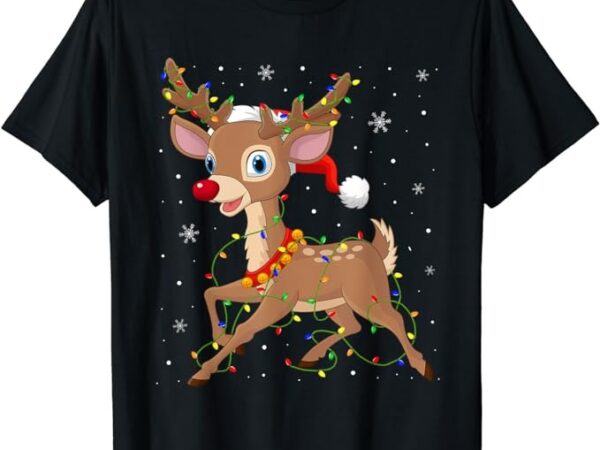 Rudolph the red nose reindeer for men women kids christmas t-shirt