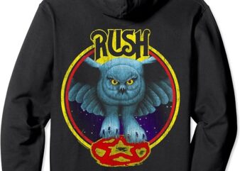 Rush Fly By Night Circle Rock Music Band Pullover Hoodie