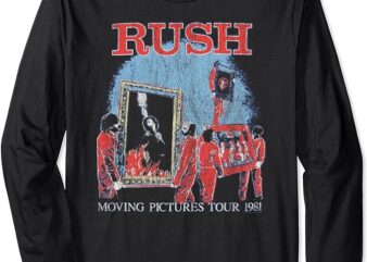 Rush Moving Pictures Tour Rock Music Band Long Sleeve T-Shirt