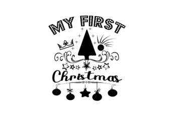 My First Christmas t shirt designs for sale