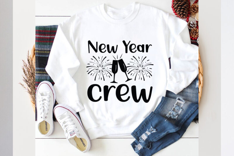 New year crew SVG design, New year crew SVG cut file, new year 2024,new year decorations 2024, new year decorations, new year hats 2024,new