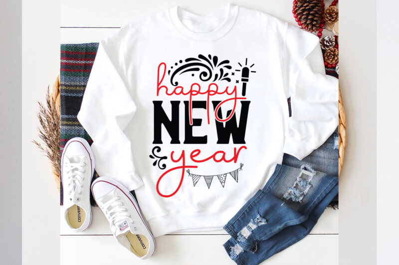 Happy New Year SVG design, Happy New Year. SVG cut file, new year 2024,new year decorations 2024, new year decorations, new year hats 2024,n