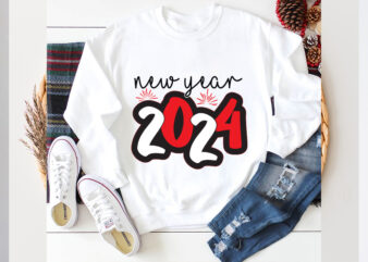 New Year 2024 SVG design, New Year 2024 SVG cut file,new year 2024,new year decorations 2024, new year decorations, new year hats 2024,new y