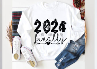 2024 finally SVG design, 2024 finally SVG cut file, new year 2024,new year decorations 2024, new year decorations, new year hats 2024,new ye