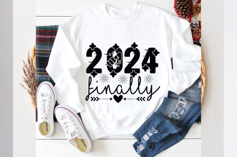 2024 finally SVG design, 2024 finally SVG cut file, new year 2024,new year decorations 2024, new year decorations, new year hats 2024,new ye