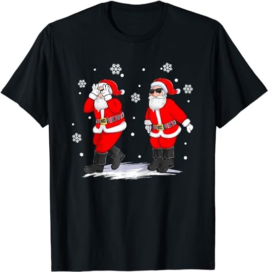 Santa Claus Griddy Dance Christmas Xmas Pajama Men Boys T-Shirt