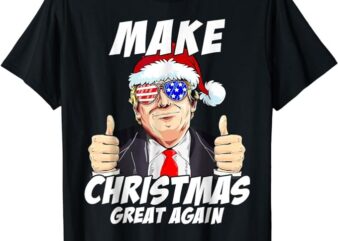 Santa Trump Make Christmas Great Again Family Matching T-Shirt