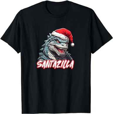 Santazilla japanese monster kaiju christmas t-shirt Santazilla japanese monster kaiju christmas t-shirt