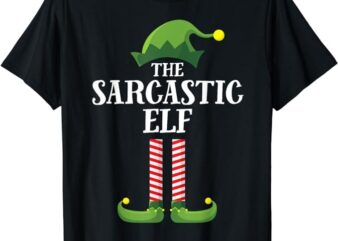 Sarcastic Elf Matching Family Group Christmas Party T-Shirt