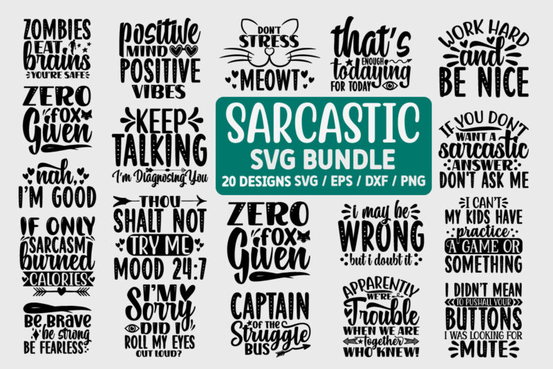 Sarcastic SVG Bundle