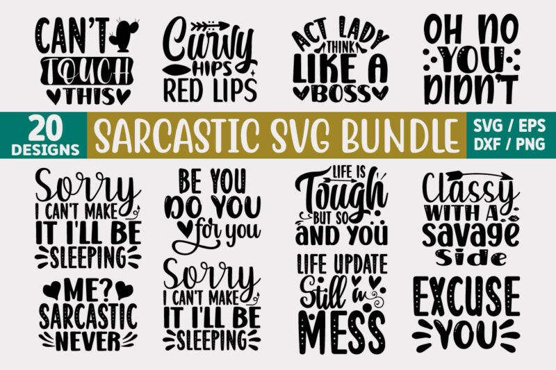 Sarcastic SVG Bundle