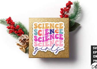 Science girls Stickers Design