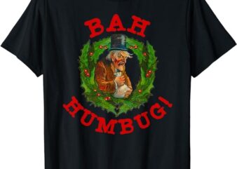 Scrooge Bah Humbug T-Shirt Art-Funny Anti Christmas Spirit T-Shirt
