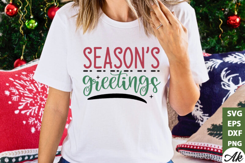Season’s greetings Sign Making SVG
