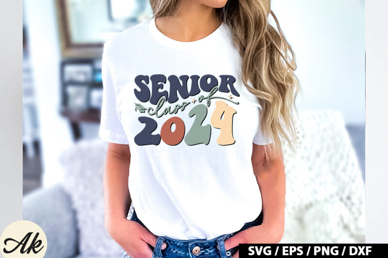 Senior class of 2024 Retro SVG