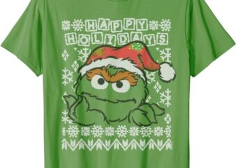 Sesame Street Oscar the Grouch Ugly Christmas T-Shirt