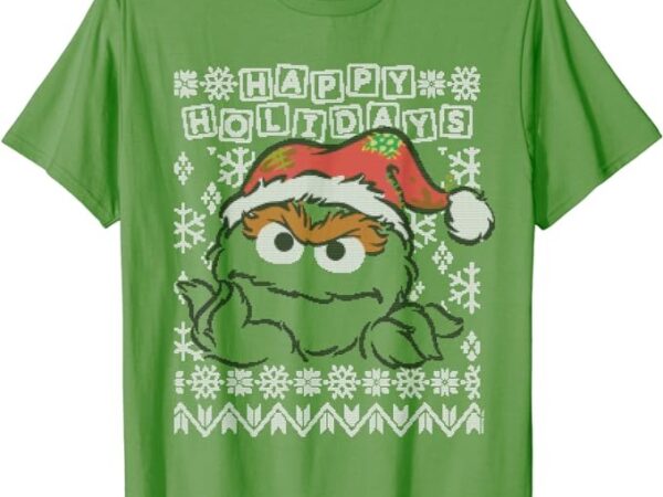 Sesame street oscar the grouch ugly christmas t-shirt Sesame street oscar the grouch ugly christmas t-shirt
