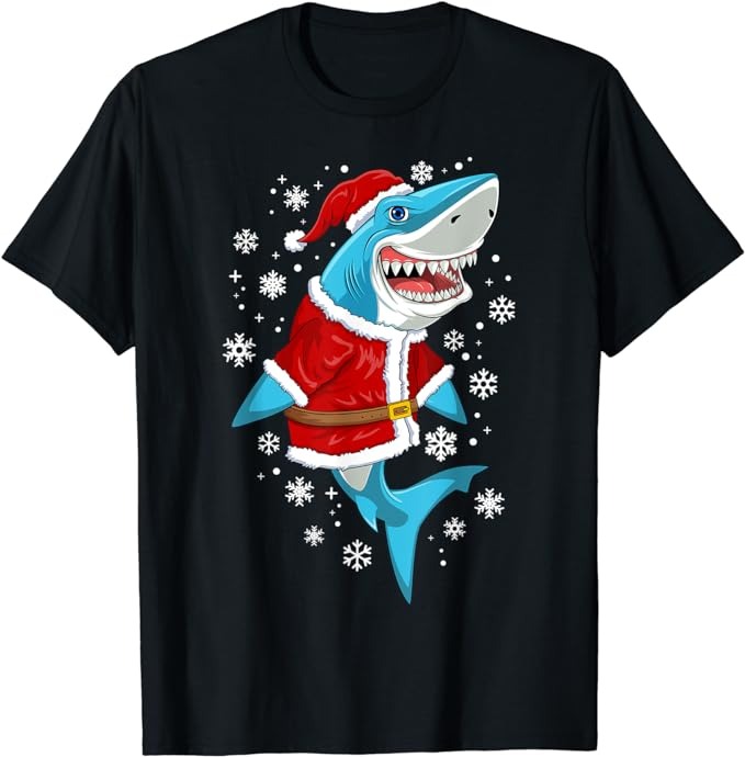 15 Christmas Shark Shirt Designs Bundle For Commercial Use Part 5, Christmas Shark T-shirt, Christmas Shark png file, Christmas Shark digita