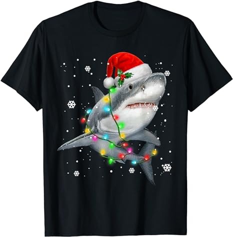 15 Christmas Shark Shirt Designs Bundle For Commercial Use Part 6, Christmas Shark T-shirt, Christmas Shark png file, Christmas Shark digita