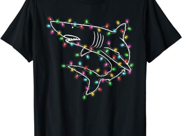 Sharks tree christmas sweater xmas pet animal shark lover t-shirt