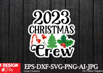 2023 Christmas Crew Sticker Design
