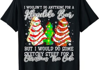 Sketchy Stuff for Some Christmas Tree Cakes Debbie Pajama T-Shirt