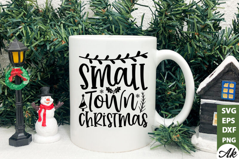 Small town christmas SVG