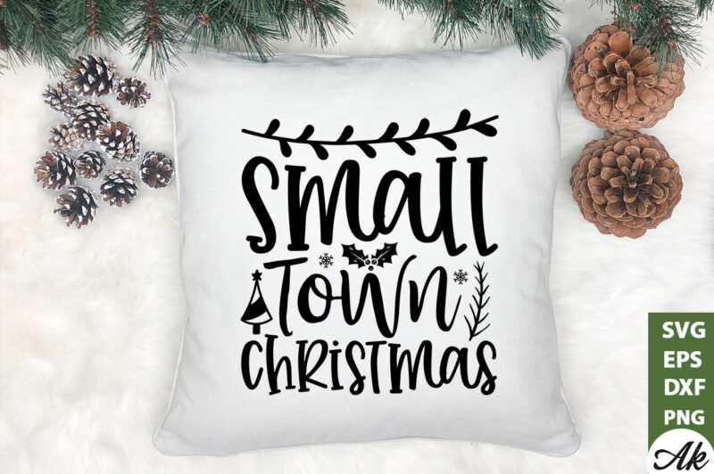 Small town christmas SVG