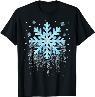 Snowflake costume winter christmas matching mens womens kids t-shirt