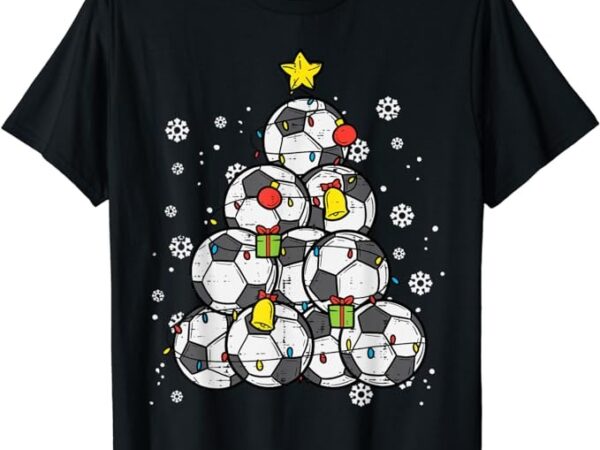 Soccer christmas tree xmas player boys girls men women kids t-shirt Soccer christmas tree xmas player boys girls men women kids t-shirt