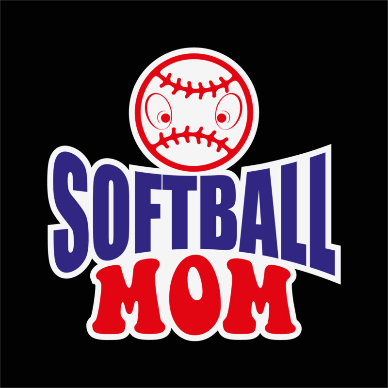 Softball mom sticker