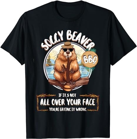 Soggy Beaver BBQ T-Shirt - Buy t-shirt designs