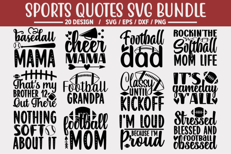 Sports SVG Bundle