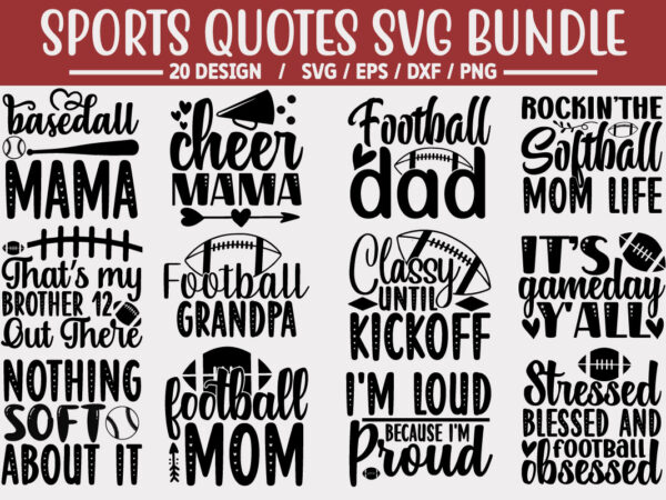 Sports svg bundle t shirt template vector