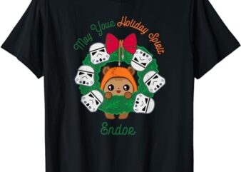 Star Wars Ewok Christmas May Your Holiday Spirit Endor Cute T-Shirt