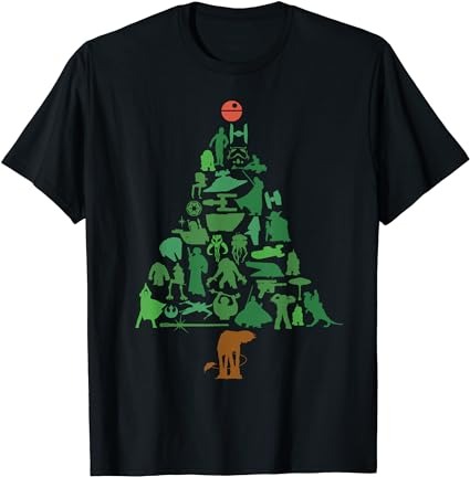 Star wars holiday christmas tree t-shirt