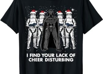 Star Wars Vader Trooper Lack Cheer Christmas Graphic T-Shirt T-Shirt