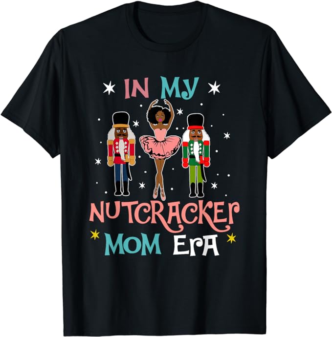 Sugar Plum Fairy Black Nutcracker Christmas African American T-Shirt