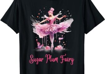 Sugar Plum Fairy Enchanting Nutcracker Ballet Fans T-Shirt 1