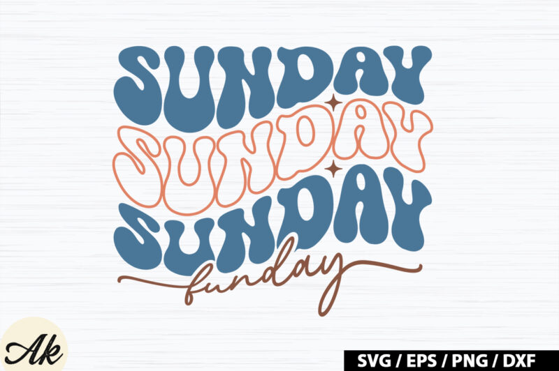 Sunday funday Retro SVG
