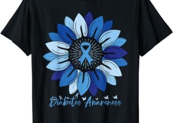 Sunflower Diabetes Awareness Month T-Shirt