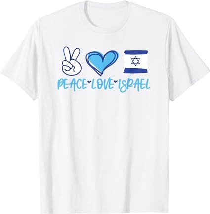 Support israel peace love israel i stand with israel vintage t-shirt