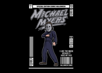 THE HALLOWEEN MASK COMIC t shirt designs for sale