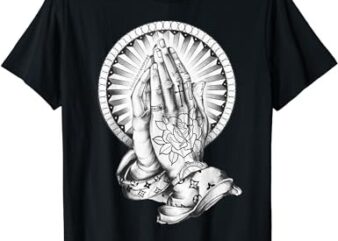 Tattoo Praying Hands T-Shirt - Buy t-shirt designs