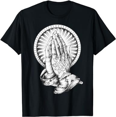 Tattoo Praying Hands T-Shirt - Buy t-shirt designs