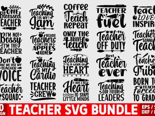 Teacher svg bundle t shirt designs for sale